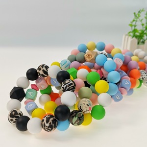 Accesorios Hechos a Mano, Cuentas Redondas de Goma de 15 mm para Manualidades, Pulseras, Collares, Bolígrafos, Cuentas de Silicona para Hacer Llaveros - Product Image 4