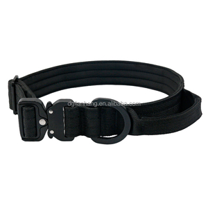 Collar de perro de tamaños medianos y grandes, hebilla de <span class=keywords><strong>Cobra</strong></span> de lujo, mango de cinta de nailon separable para caminar al aire libre, seguimiento, caza diferente - Product Image 2