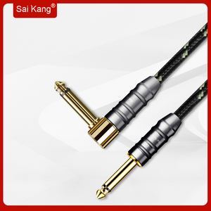 Accesorios de instrumento de música eléctrico, Conector de guitarra <span class=keywords><strong>para</strong></span> Pedal amplificador de graves, 3M, 10 pies, 1/4 pulgadas, TS, ángulo recto - Product Image 2