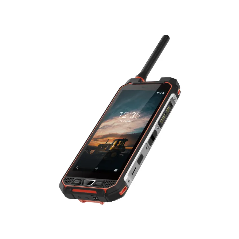 Android IP68กันน้ำสองซิมกล้องคู่โทรศัพท์มือถือที่ทนทานกับ Walkie Talkie 6G + 128G