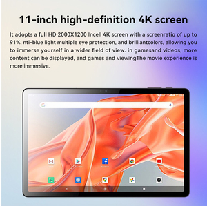 Tablet PC OEM de 11 Pulgadas, 4K 2000x1200, Android 15, 12GB de RAM y 256GB de ROM, Doble SIM, Llamadas 4G, para Juegos, Modelo F11 T616, Superventas - Product Image 6