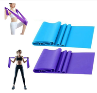 Bandas de Resistencia, Bandas Elásticas Profesionales Largas Sin Látex, Bandas de Ejercicio para Fisioterapia, Yoga, Pilates
