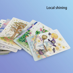 Tùy biến cái nhìn sáng bóng đầy đủ màu sắc in cả bên trong và bên ngoài lớp phủ bóng 70mm * 140mm thẻ Tarot với thiết kế hai mặt - Product Image 5