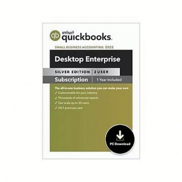 Intuit QuickBooks Enterprise Solutions   US Desktop Version Lifetime Financial Accounting Software Email Delivery Yue
