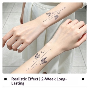 Adesivo per tatuaggio temporaneo a forma di farfalla, piccolo, in carta vegetale, resistente all'acqua, a lunga durata, per clavicola, braccio, fianco, vita, gamba, <span class=keywords><strong>uomo</strong></span> <span class=keywords><strong>e</strong></span> <span class=keywords><strong>donna</strong></span> - Product Image 4