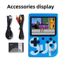 Cadeaux d'anniversaire et de Noël pour enfants, console de jeu portable mini 2,4 pouces, rétro, un seul joueur, avec 400 jeux classiques intégrés