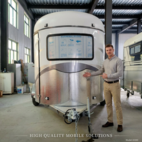 Remorque de transport mobile personnalisée Remorque pour chevaux Remorque pour 2 chevaux avec lit et logement