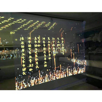 Grand écran holographique 3D en gaze, 2 pièces, pour la projection holographique, grand spectacle
