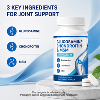 Complément Alimentaire en Comprimés d'Extrait Végétal de Glucosamine, Chondroïtine et MSM – Formule de Soutien Quotidien