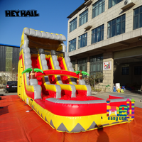 Vente chaude de toboggan aquatique gonflable en PVC pour parc sportif et centre commercial, utilisation en extérieur