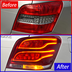 Benz <span class=keywords><strong>GLK</strong></span> 2008-2015 X204 Auto feux arrière mise à niveau nouveau Style LED brouillard frein clignotant outil accessoires 100W 6500K voiture feux arrière - Product Image 3