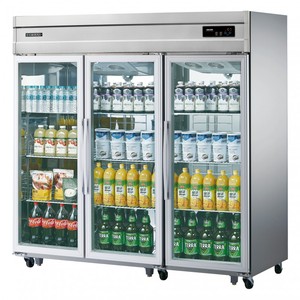 Refrigerador Industrial de 65 Pies Cúbicos con Puerta de Vidrio y Enfriamiento por Ventilador, 220V, Acero Inoxidable, Digital, para Fábrica - Product Image 1