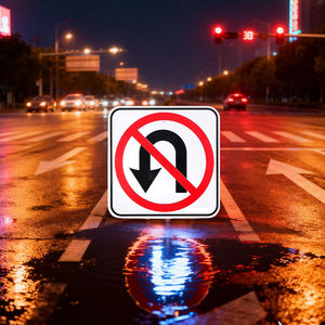 علامة تحذير السلامة على الطرق العاكسة من الألومنيوم المنعطف ، علامة تحذير السلامة على الطرق - Product Image 6