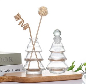 Christmas Tree-shaped Home <strong>Decoration</strong> Item Aroma <strong>Diffuser</strong> Glass Bottle - Product Image 4