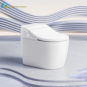 Fluor Top bán sang trọng tự động tuôn ra tầng gắn thuôn dài gốm phòng tắm thông minh commode thông minh <span class=keywords><strong>WC</strong></span> nhà vệ sinh - Product Image 1