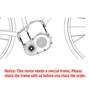 Greenpedel <span class=keywords><strong>Bafang</strong></span> 36V 250 Wát G520 M500 Ebike Khung Xe Đạp Điện Mid Drive Động Cơ Cho Xe Đạp Điện - Product Image 5
