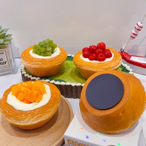 Nouveau jouet créatif en forme de tarte aux fruits, jouet à presser à rebond lent, jouet de décompression souple, jouets alimentaires simulés - Product Image 5