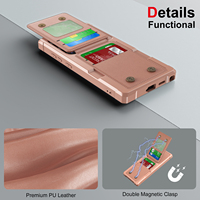Étui de téléphone pour Samsung Galaxy S26 Ultra avec porte-cartes et support, en similicuir de luxe, compatible S25 Plus S24 S23 S22 Note20 A33 A56