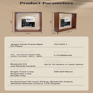 Cadeaux originaux <span class=keywords><strong>Lecteur</strong></span> <span class=keywords><strong>CD</strong></span> avec <span class=keywords><strong>Bluetooth</strong></span> Esthétique rétro-industrielle Décoration d'intérieur Montage mural Cadeaux de mariage pour les invités - Product Image 6