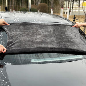 1200GSM両面60*90CMカスタム車両用雑巾ツイストループマイクロファイバー車乾燥クロス車ディテーリングタオル - Product Image 1