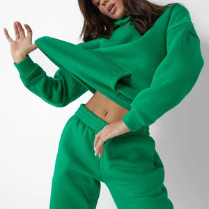 High Quality Custom Logo Embroidered Winter Autumn <b>Track</b> <b>Suits</b> Sweatsuit Women Sports Wear Sets Jogging <b>Suits</b> Sweatpants Hoodie - Product Image 1