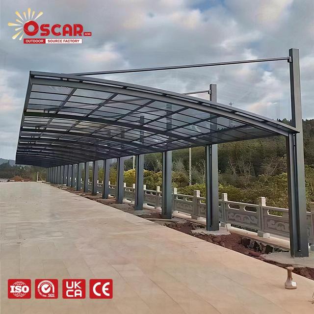 Custom Made Aluminium Carport Canopy Cover Tent Garage Car Parking in China Ideal Outdoor Driveway and Storage Aluminum Carport