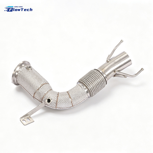 Collecteur d'échappement haute performance MINI Cooper S F56 B48 2.0T en acier inoxydable 304 avec bouclier thermique, fixation par boulons, pièce de course haute performance - Product Image 4