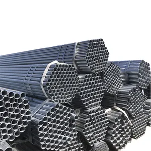 Tabung baja mulus bulat galvanis celup panas harga rendah