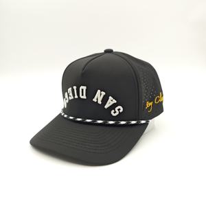 Casquette de pêche unisexe réglable en polyester imperméable avec logo brodé de qualité supérieure, motif léopard, pour l'extérieur, personnalisable, vente en gros - Product Image 3