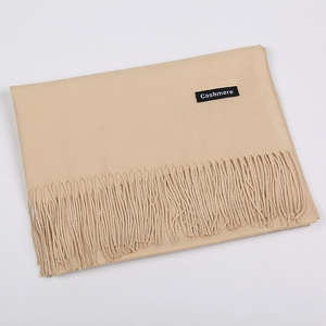 女性用ロングスカーフファッション44ソリッドカラー秋冬コレクションウールカシミア素材デジタルロゴPashminaショール - Product Image 5