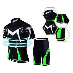 Ensemble de cyclisme pour homme à séchage rapide avec technologie rafraîchissante et dos ventilé pour les vagues de chaleur et les climats humides - Product Image 5