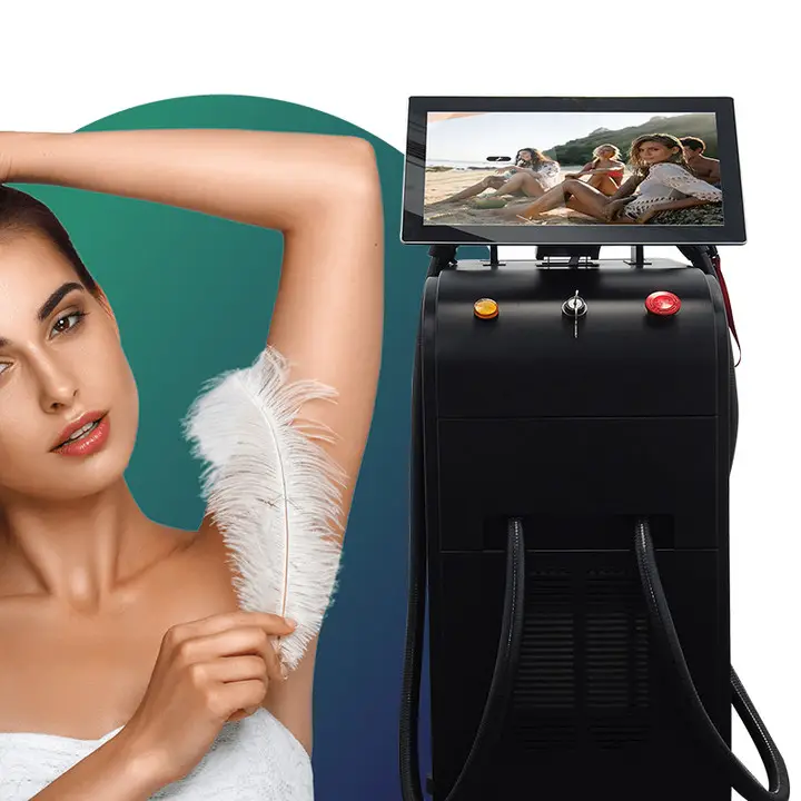 Advanced Lufenbeauty Diode Laser Hair Removal Machine - Painless 755nm  808nm  1064nm Titanium Laser Hair Removal Machine