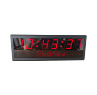 Reloj de Red Digital LED para Transmisiones, Alimentación por Ethernet, Reinicio Automático de Horario de Verano