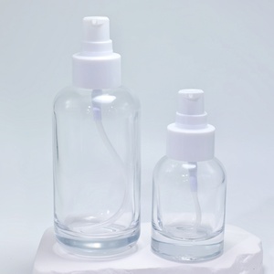 30ml 40ml 50ml 100ml 120ml Round Cosmetic Set Essence Concentrate Lotion <b>Dropper</b> Transparent Glass <b>Bottle</b> - Product Image 3