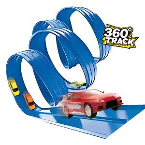 Dönüştürülebilir Anti-Yerçekimi Çift Kulvarlı Yumuşak Yol Yüksek Hızlı Geri Tepmeli Yarış Arabası Çift Renkli Yol Mini Alaşımlı Yarış Arabası Pisti Oyuncakları - Product Image 4