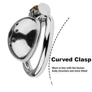 Cage de chasteté pour hommes, cadeau de saint valentin, dispositif de chasteté en acier inoxydable avec serrures invisibles - Product Image 6