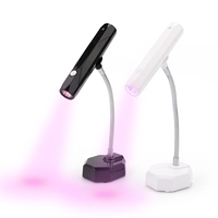 Nouveau Design IQ 2-en-1 Mini sèche-ongles portable, lampe Rechargeable 9W avec bouton d'alimentation sur la tête de la lampe à ongles