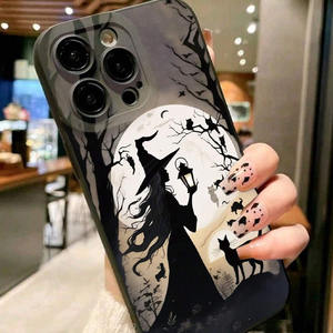 Funda de teléfono TPU <span class=keywords><strong>con</strong></span> tema de Halloween de otoño feliz para iPhone 15 Pro Max iPhone 14 Pro Plus <span class=keywords><strong>con</strong></span> diseño de calabaza hojas de otoño de <span class=keywords><strong>bruja</strong></span> - Product Image 4