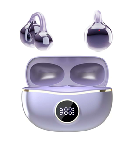 Écouteurs Bluetooth D151 à clipser avec processus d'électrodéposition avancé ultra-confortable, longue autonomie et affichage numérique - Product Image 1