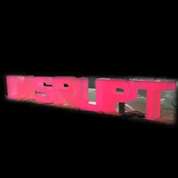 GFace Moderne Randlose Acryl-LED-Beschilderung Leuchtbuchstaben Vollflächig Leuchtende Schilder für Einzelhandels-Schaufenster Markenlogo Maßgefertigte 3D-Buchstaben