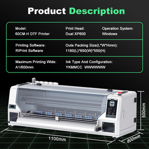 Sistema de Transferencia DTF de Alta Velocidad Colorsun, Ancho de 60 cm, Impresora DTF de 24 Pulgadas, Cabezales de Impresión Dobles XP600, Listo para Uso Textil Industrial - Product Image 2