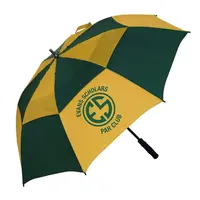 Kích Thước Lớn Gió Vent Đôi Canopy Storm Proof Windproof Ô Dù Tự Động Mở Quá Khổ Golf Umbrella Với Logo