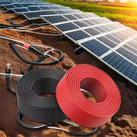 HUAQI Flexibles 6 mm2 H1z2z2-K Batterie-Stromkabel Einadriges reines Kupfer-Solar kabel mit PVC XLPE-Isolierung für Kraftwerke