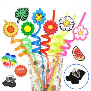 Productos mexicanos de México, vasos a granel con pajitas, cubierta de puntas de paja de silicona, cubiertas de paja de 10mm, accesorios para beber - Product Image 3