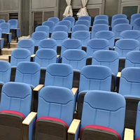 Chaise de salle d'auditorium, sièges pliants pour auditorium, chaise et pupitre d'auditorium avec siège pliable