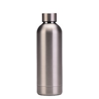Bouteille d'eau sport isotherme en acier inoxydable 350/500/750/1000 ml avec revêtement caoutchouté, petite ouverture, personnalisable, maintien thermique 6-12h