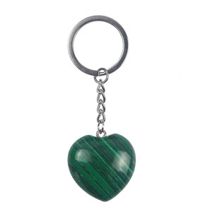 Bán Hot Nhà Máy Trực <span class=keywords><strong>Ti</strong></span>ếp Aventurine Hình Trái <span class=keywords><strong>Tim</strong></span> Keychain Chakra Mặt Dây Chuyền Aventurine - Product Image 6
