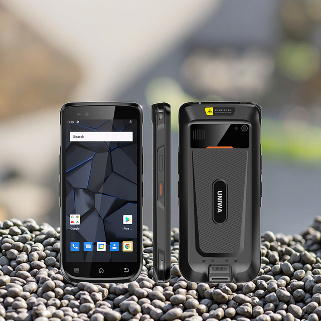 6 Inch Touch Screen 4GB + 64GB Industrial 4G LTE Android Smart Rugged PDA Phone with Hand Strap