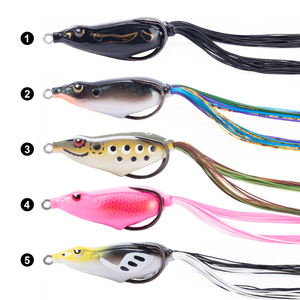 Cebo artificial de rana flotante, cebos de pesca de rana suave, rana de señuelo de 65mm/18g para cabeza de serpiente - Product Image 4