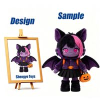 Shengye Chine, usine professionnelle, fabrication sur mesure, adorable figurine de sorcière magique en peluche, jouet en peluche pour enfant, cadeau d'Halloween